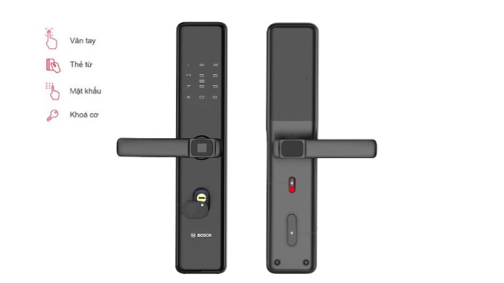 Hình ảnh thực tế khóa  cửa vân tay  Bosch ID30